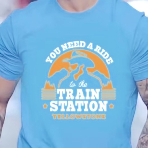 🆕YELLOWSTONE: “You need a Ride to the Train Station” T-Shirt- NIP Sz XL - Picture 2 of 11